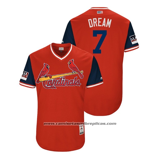 Camiseta Beisbol Hombre St. Louis Cardinals Luke Weaver 2018 LLWS Players Weekend Dream Rojo